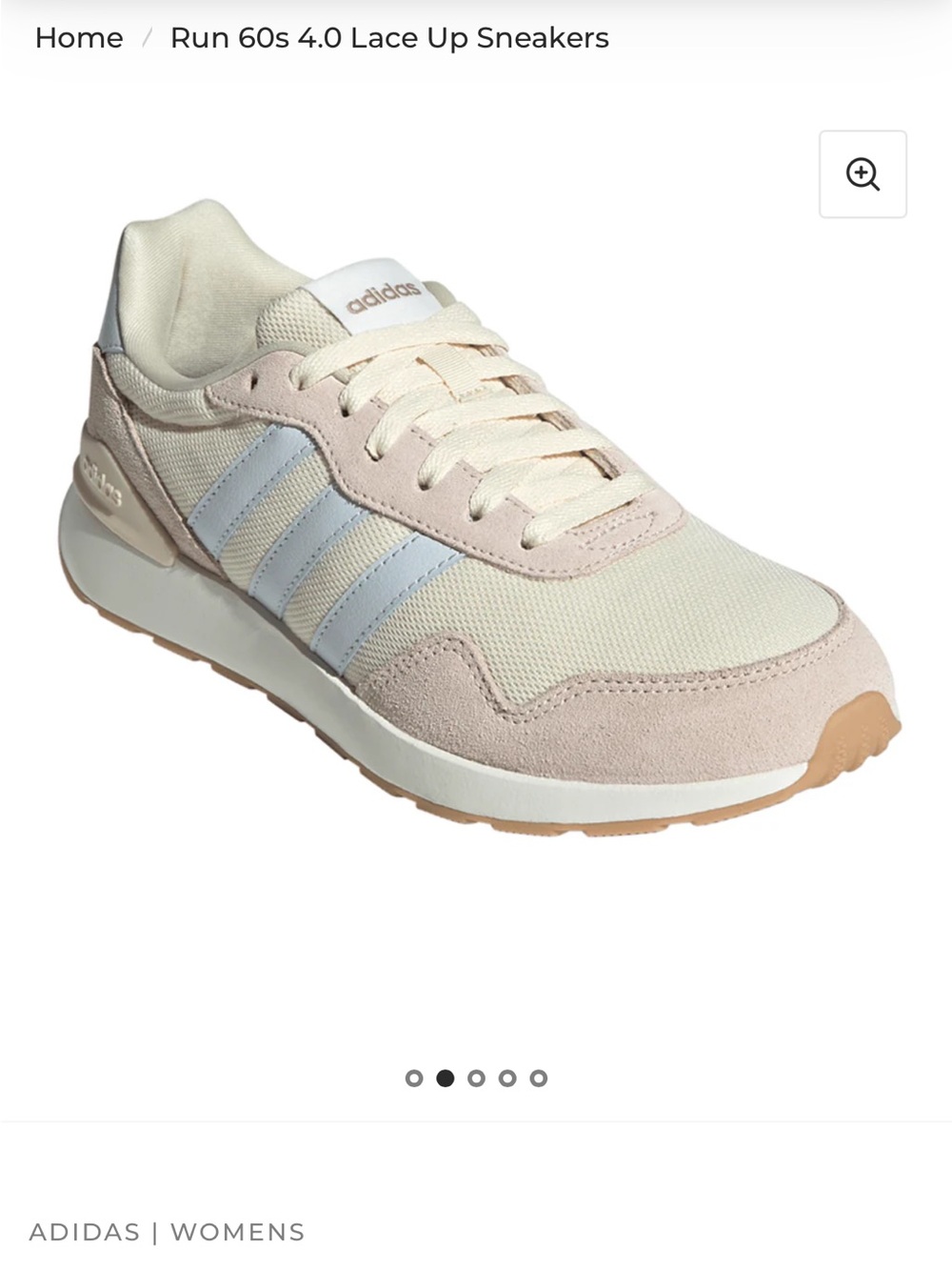 Adidas run 60’s 4.0 lace up sneakers